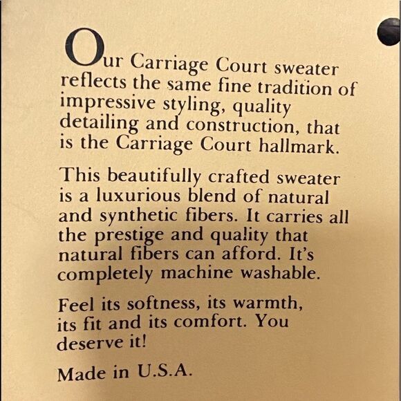 NWT Carriage Court Sweater Size L - Picture 9 of 13